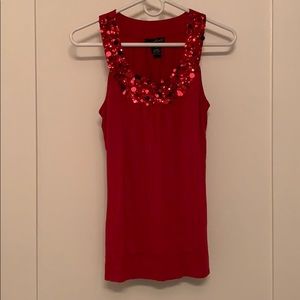 Red sparkly tank!